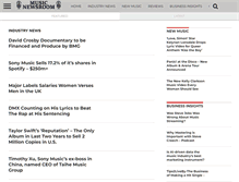 Tablet Screenshot of musicnewsroom.com
